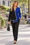 Women's Long Sleeve V-Neck Stone Sequin Embroidered Asymmetrical Cut Imported Crepe Casual Stylish Blouse - 3