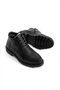 Men's Genuine Leather Black Fur Winter Boots – Stylish Design with Lace-Up and Zipper Closure and Thick Sole - 2
