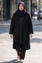 Women's Hooded Oversized Quilted Patterned Seasonal Coat