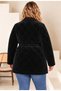 Women's Plus Size Cashmere Collar Quilted Coat with Inner Lining and Waist Tie Detail Winter Coat 29012 - 8