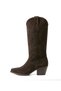 Kv.01 Genuine Leather Embroidered Women's Cowboy Boots