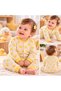 Cotton Snap Fastener Girls' Newborn Baby Elastic Waist Long Sleeve Top and Bottom Pajama Set 6-24 Months - 2