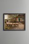 Sheep in Front of a Country House - Vintage Patterned Painting - Fine Model