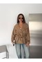 Women's Stand Collar, Gathered Waist, Lace-Up, Buttoned Oversize Seasonal Short Trench Coat