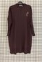 Trendy Floral Detailed Crew Neck Cold Yarn Wide Fit Knitted Detailed Knitwear Tunic - 2