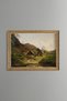 Blacksmith Workshop Rural Landscape - Vintage Patterned Painting - Fine Model