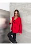 Women's Stand Collar, Gathered Waist, Lace-Up, Buttoned Oversize Seasonal Short Trench Coat - 5