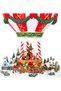 Christmas Ornament Decoration Balloon Illuminated Musical Animated Red-White 18X32,5 Cm. - 3