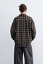 Women's Plaid Regular Fit Shirt - Black - 3