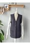 Short Sleeve Patterned Vest with Pockets and Buttons, Plus Size Vest - 4