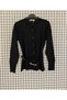 Trendy Buttoned Belted Crew Neck Cold Yarn Full Fit Basic Cardigan - 2