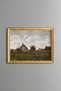 Farmhouses - Vintage Patterned Painting - Fine Model