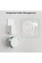 Compatible With Echo Dot 3rd Generation Wall Mount Holder, Speaker Wall Bracket with Built-in Cable - 2