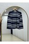 Ahusima Double Striped Short Tunic-Ss13272 Navy Blue - 2