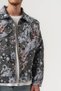 Astrovoid Abstract Brush Pattern Tapestry Fabric Zipper Men's Jacket - 2