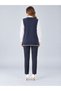 Women's Shepherd Stitched Vest - Navy Blue - 4