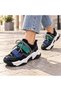 Women's thick sole lace-up sports shoes - 4