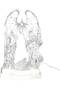 Christmas Ornament Lighted Angel Nativity Decor Transparent 10.2X17.9 Cm.
