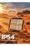 Solar Portable LED Camping Light, 4800mAh, IP54 Waterproof, USB-C Rechargeable Camping Floodlight With Power Bank, 3 Colour Temperatures, 4 Brightness Levels, Magnetic Mount, Orange - 6