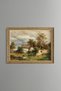 Old Farm in Laabach Valley - Vintage Patterned Painting - Fine Model