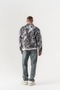 Astrovoid Abstract Brush Pattern Tapestry Fabric Zipper Men's Jacket - 7