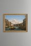 Grand Canal and Rialto Bridge in Venice - Vintage Patterned Painting - Fine Model