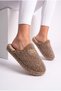Si̇mora Model Women's House Slippers - Warm and Fluffy Slippers with Noise-Free Soles - 3