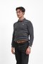Medium Ribbed 3 Button Polo Collar Sweatshirt - 3