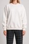 Oversize Şardonlu Basic Sweatshirt Lrn0082 Ecru - 3