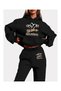 Unisex Black Printed Combed Cotton Tracksuit Set - 3