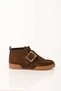 Laceless Buckle Genuine Leather Short Boots 341-1200 Women's Boots - 5