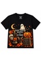 Good Things Are in October - Vintage Halloween Black Cat Pumpkin Kids Graphic T-Shirt