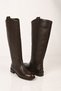 Laceless Zippered Genuine Leather XL Wide Conch Riding Boots 334-3952-05 Women's Boots - 8