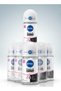 pack of 6 Black and White Invisible Antiperspirant Deodorant Roll On 50 ml long lasting protection anti sweat anti stain skin