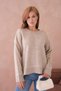 Oversize Knitwear Sweater Soft Textured Long Sleeve Crew Neck - 3