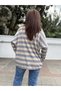 Italian Wool Angora Striped Knitwear Baby Blue - 4