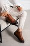 Men's Tan Genuine Leather and Fur Sports Boots – Lace-Up, Stylish and Modern Design