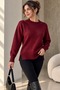 Women's Knitwear Sweater Crew Neck Slit Comfortable Cut My3535 - 3