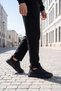 Casual Comfort Sole Lace-Up Black-Red Men's Walking and Sports Shoes Stride 7525 - 2