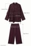 Ethnic Patterned Tunic and Plum Set - 5