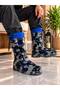 Men's Fleece-Lined Non-Slip Sole Water and Cold-Resistant Nylon Rain Boots with Sturdy Comfortable Sole - 4