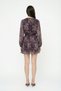 Floral Patterned Women's Dress Elb01623 Coffee - 3