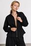 High Collar Women's Jacket Ckt02735 Black