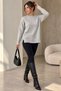 Women's Knitwear Sweater Crew Neck Slit Comfortable Cut My3535 - 2