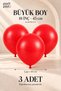 Big Size Red Latex Balloon 18 Inch 45 cm 3 Pcs Party Decoration