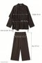 Ethnic Patterned Tunic Bitter Brown Set - 6