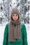 Women's Resam Beret Scarf Set of 2 Knitted Patterned Soft Textured Winter Wear - 8