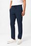 Men's Navy Blue Side Elastic Luna Dream Lycra Fabric Trousers - 2