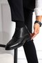 Men's Genuine Leather Black Zippered Fur Boots – Stylish, Elegant, and Modern Design - 6