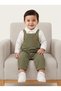 Baby Boy Shirt and Salopet Set with Snap Fasteners, Double Combination - 5
